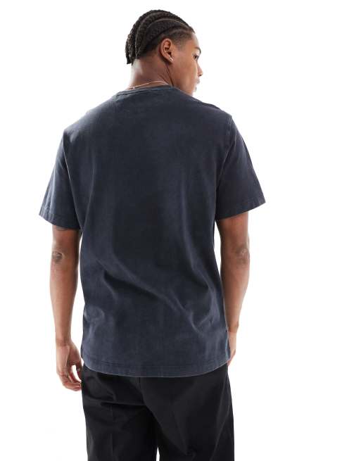 Lacoste – Unisex – T-Shirt in verwaschenem Schwarz mit Logo, 3 von 4