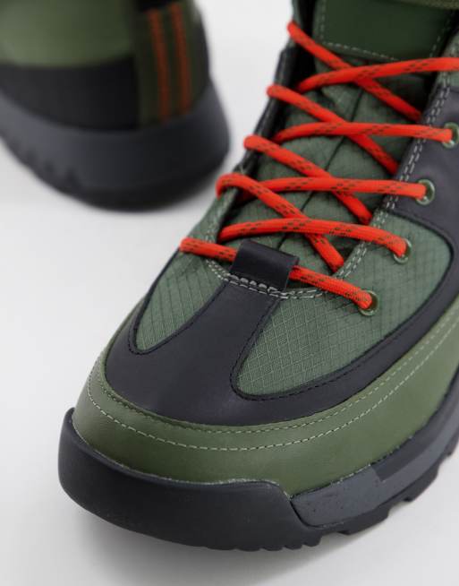 Lacoste urban breaker high top sneakers in khaki black ASOS - Main Image