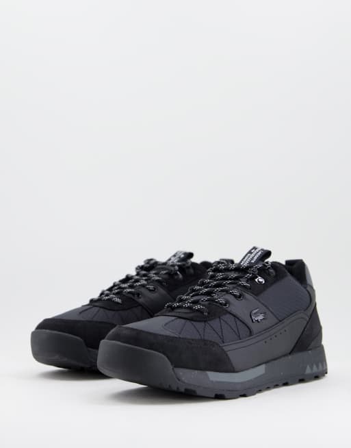 Lacoste urban breaker low top sneakers in black