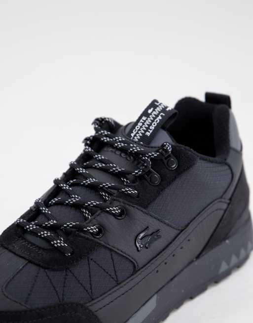 Lacoste Urban Breaker low top sneakers in black