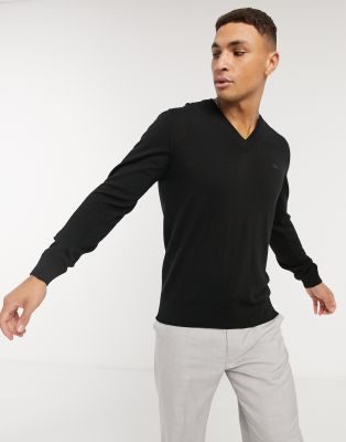 lacoste v neck jumper