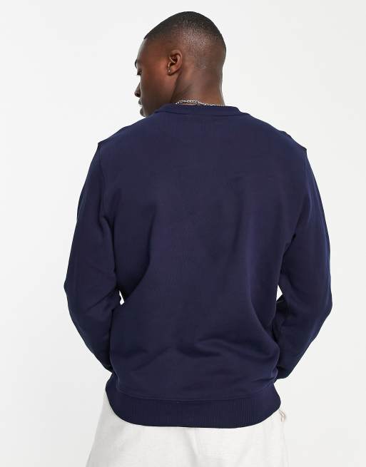 Lacoste varsity sweatshirt in navy