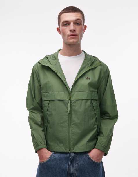 Lacoste – Verstaubare, wasserabweisende Jacke in Grün - view 1