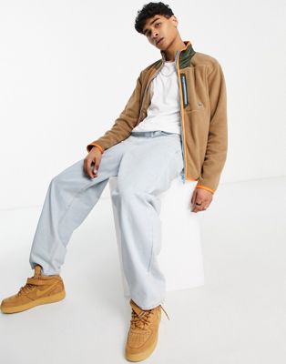 Lacoste track jacket in beige - ASOS Price Checker