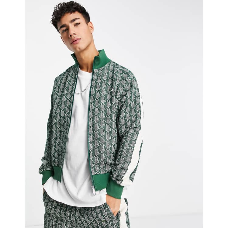 Lacoste Veste de surv tement imprim e Vert ASOS