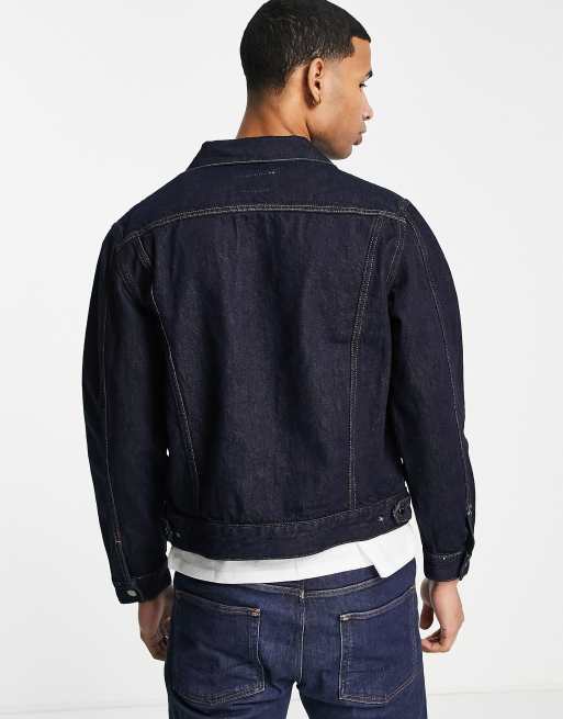 Veste en discount jean bleu marine