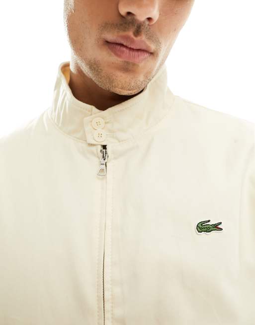 Lacoste Veste zipp e en coton Beige