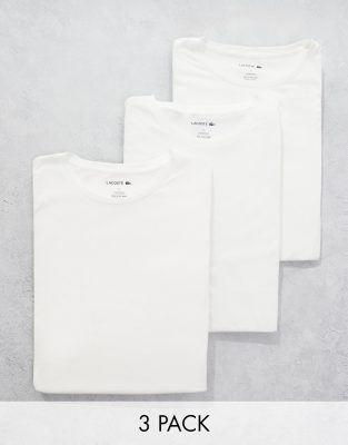 Lacoste – Vit mysig t-shirt, 3-pack - view 1
