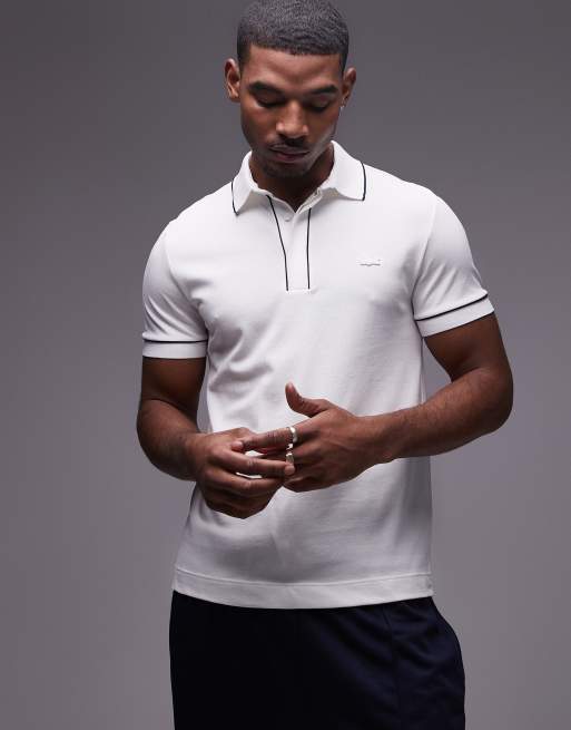 Lacoste – Vit, regular pikétröja