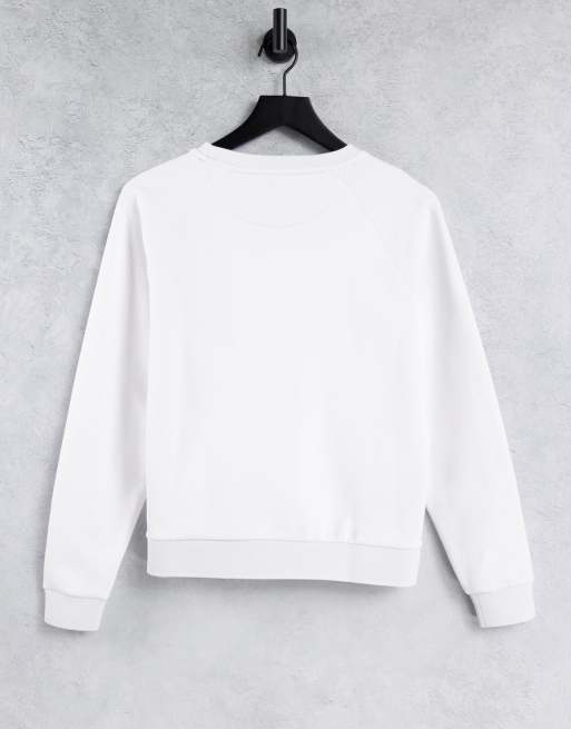 Lacoste – Vit sweatshirt med klassisk logga, 2 av 4