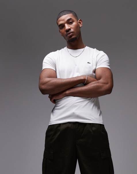 Lacoste – Vit t-shirt i pimabomull - view 1