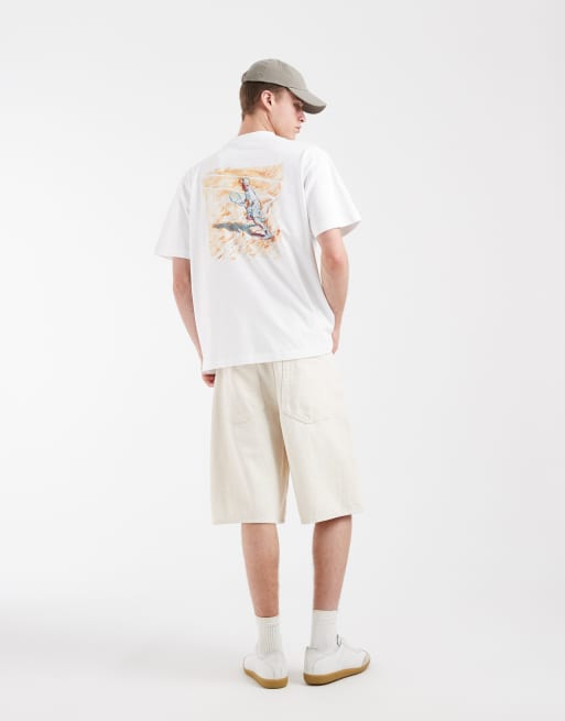 Lacoste – Vit t-shirt med tryck baktill, 4 av 5