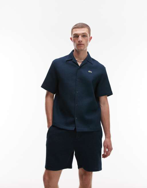 Piece Lacoste Shirt And Shorts Set Buy Summer Streetwear Men Set