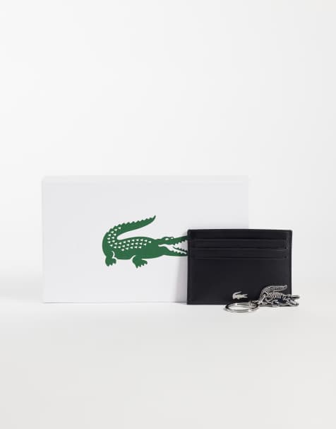 Lacoste wallet and keyring gift set in black - view 1