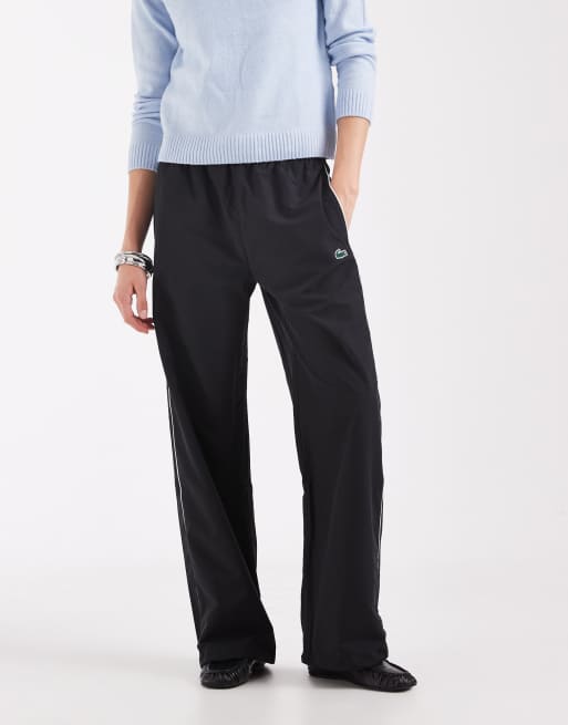 Lacoste water-repellant relaxed fit sweatpants in black (Part of a set) , 2 of 5