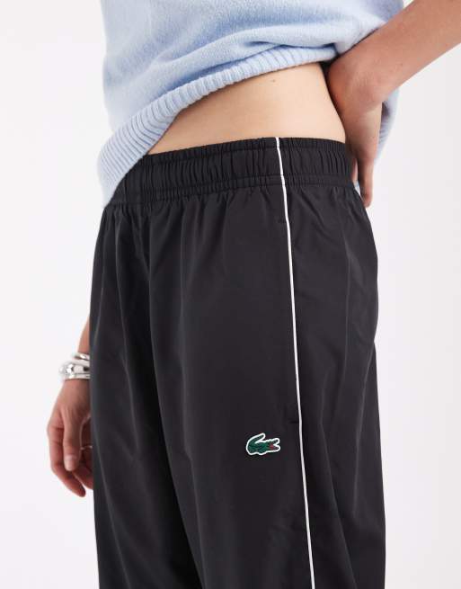 Lacoste water-repellant relaxed fit sweatpants in black (Part of a set) , 4 of 5