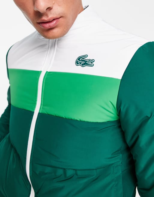 Lacoste quilted 2025 jacket green