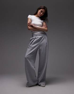 Lacoste Lacoste wide leg joggers in grey