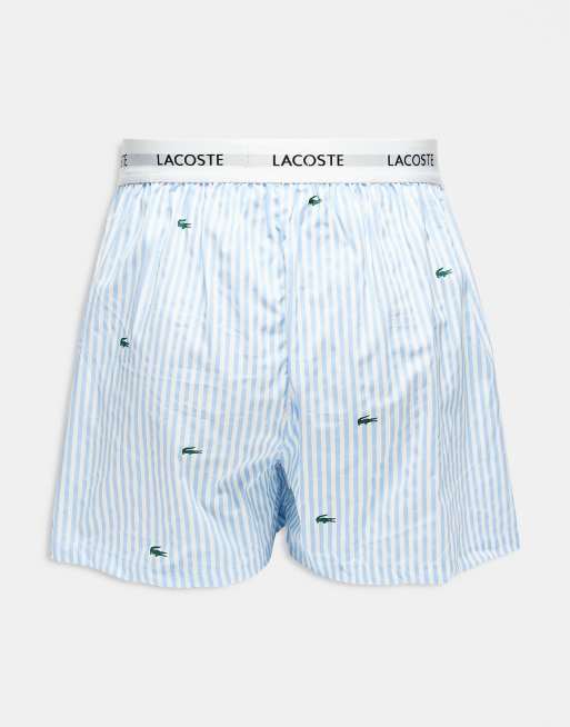 Lacoste woven boxers 3 pack in multi, 3 of 3