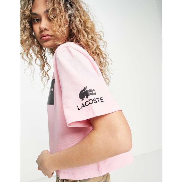 Lacoste X Minecraft 'Printed Logo' T-Shirt Baby Pink