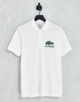 Lacoste x Minecraft polo shirt in white