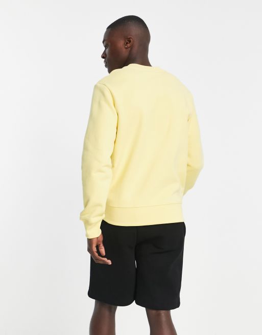 Lacoste x Minecraft - Sweatshirt met logo in geel, 4 van 4