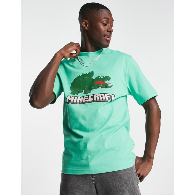 Lacoste White Minecraft Edition Cotton T-Shirt Lacoste