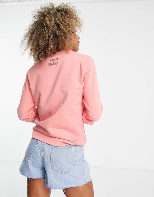 Lacoste x Peanuts characters jumper in pink | ASOS