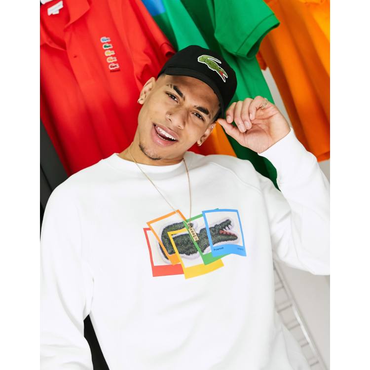 White hot sale polaroid hoodie