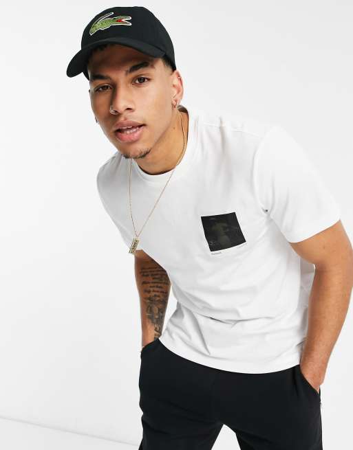 Lacoste x Polaroid – T-Shirt in Weiß