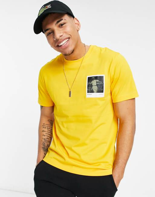 Tee shirt best sale jaune lacoste