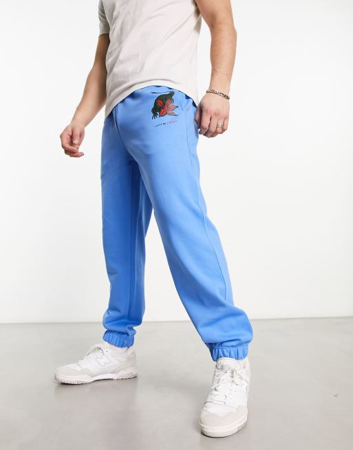 Lacoste best sale joggers blue