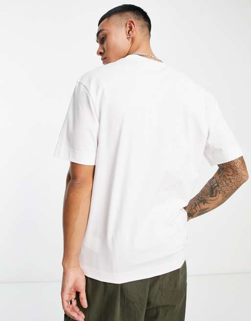 Lacoste x stranger Things relaxed fit t-shirt in white with front