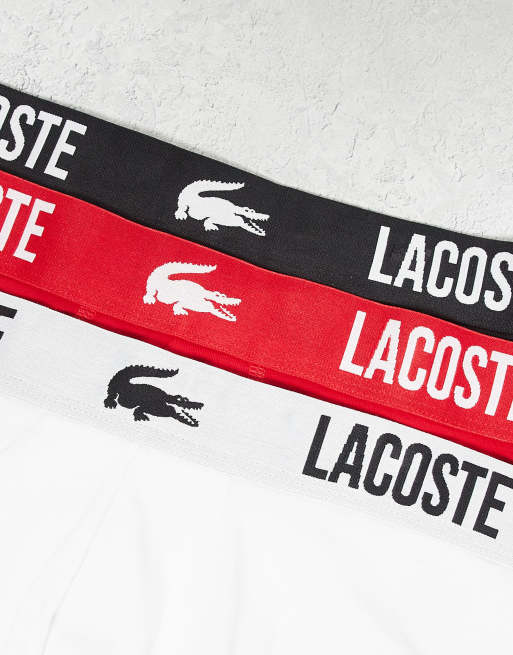 Lacoste – Zestaw 3 par bokserek w różnych kolorach, 2 z 3