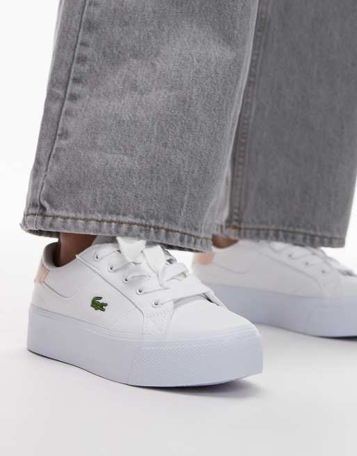 Lacoste rose gold sneakers top