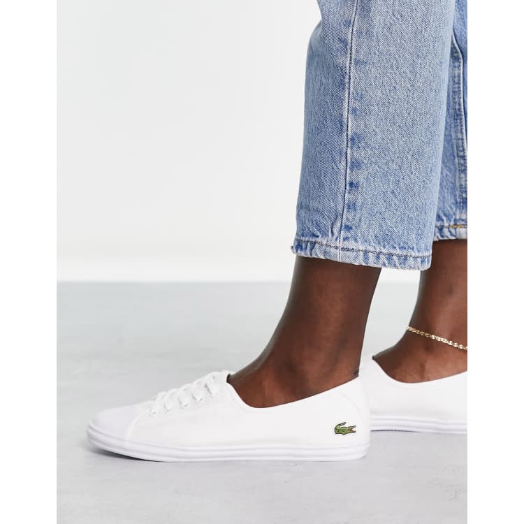 Chaussure en toile lacoste best sale