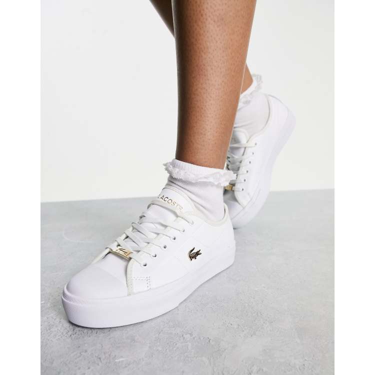 Basket basse femme Lacoste Ace lift Blanc - ZESHOES