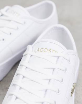 lacoste shoes gold logo