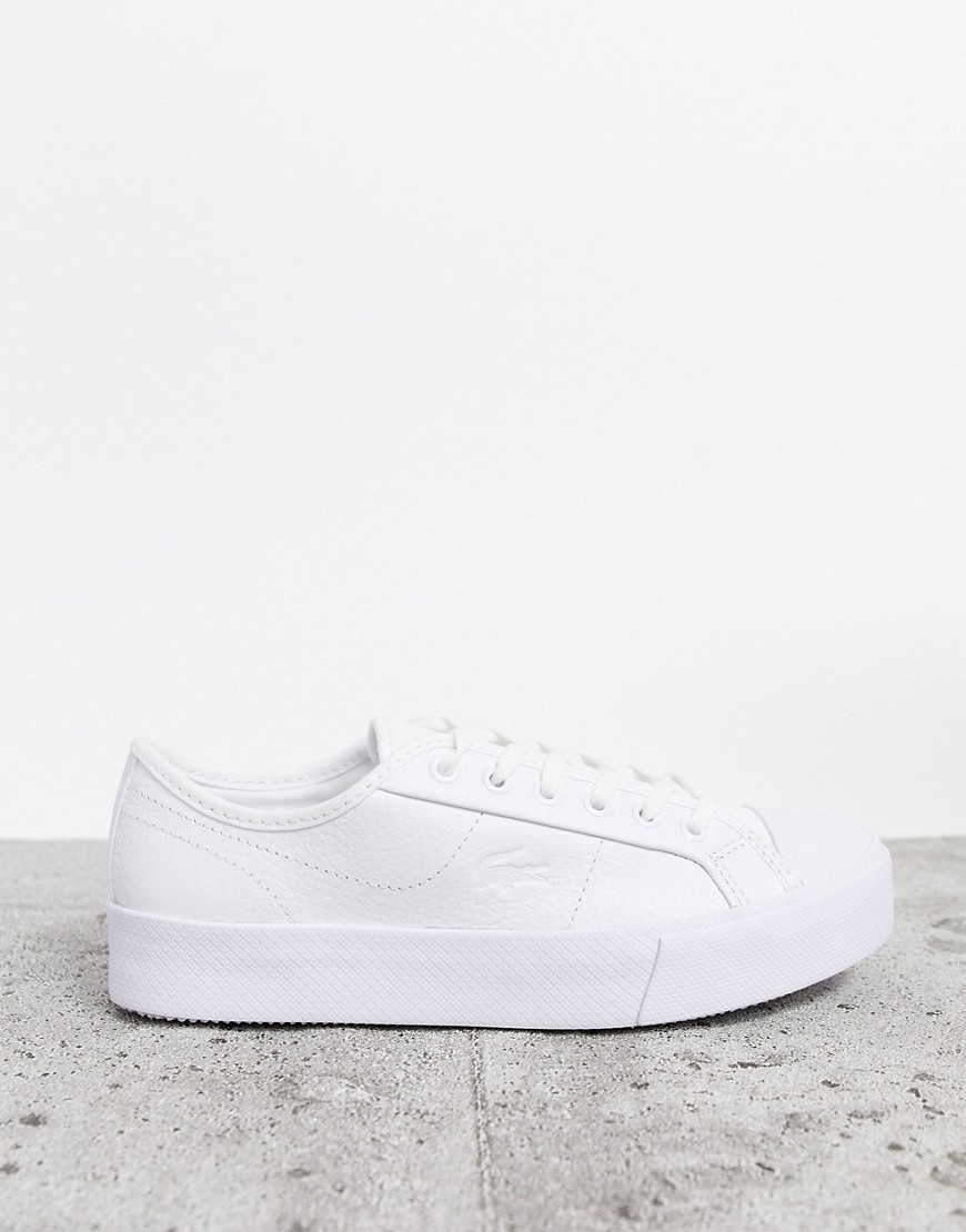 Lacoste - Ziane Grand - Sneakers flatform bianche-Bianco