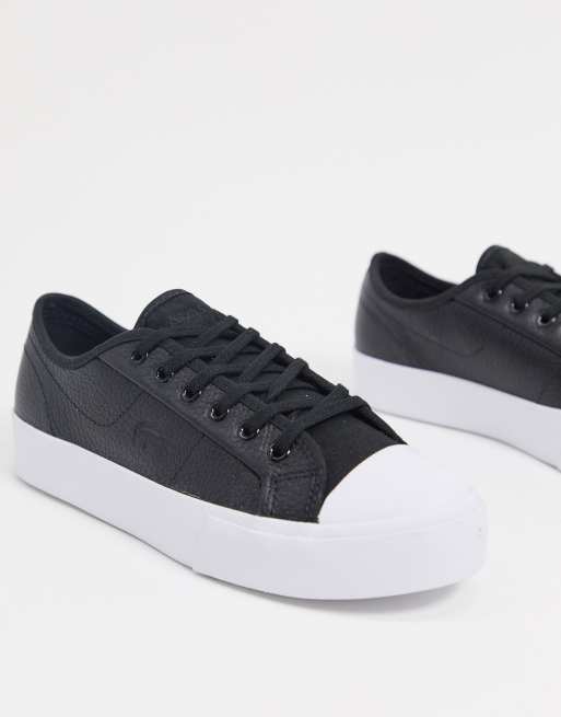 Lacoste ziane outlet black leather