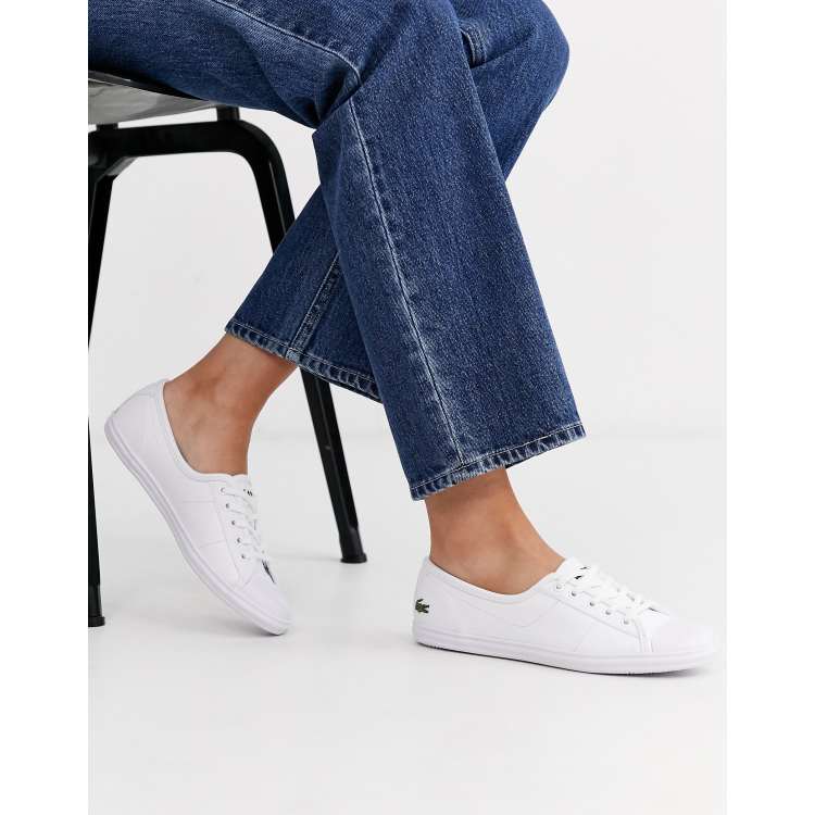 Lacoste Ziane leather sneakers in white