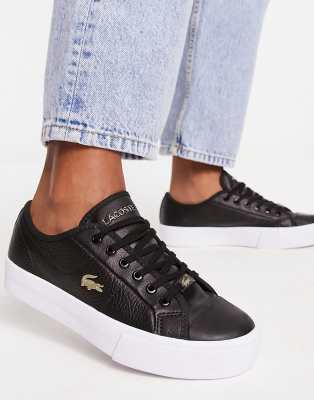 Lacoste Ziane Plus Grand sneakers in black white ASOS