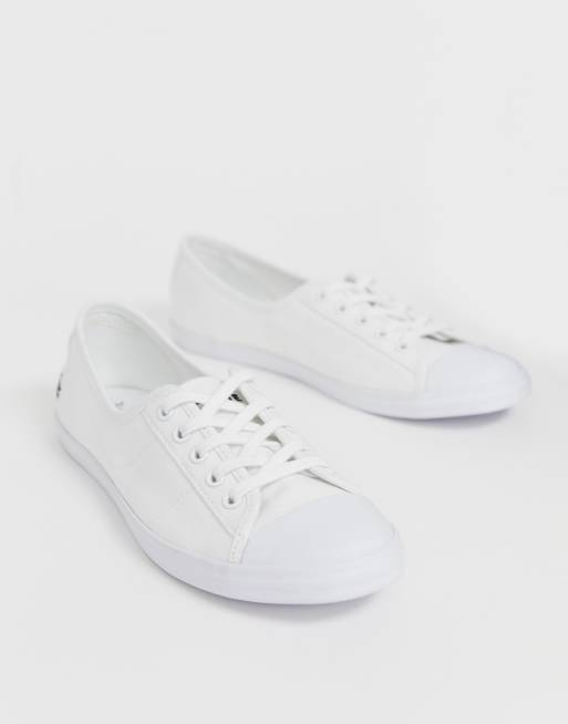 Lacoste Ziane Sneakers di tela bianche ASOS