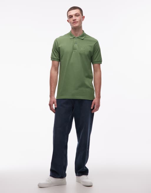 Lacoste – Zielona koszulka polo z haftowanym logo, 2 z 5