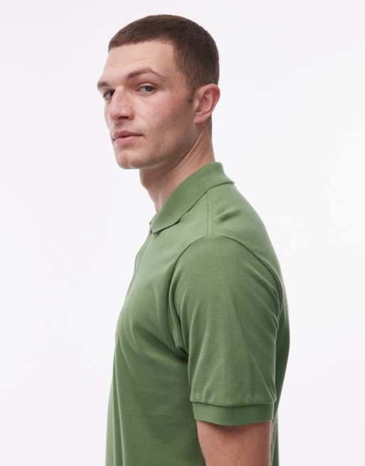 Lacoste – Zielona koszulka polo z haftowanym logo, 4 z 5
