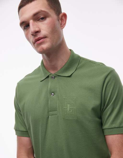 Lacoste – Zielona koszulka polo z haftowanym logo, 5 z 5