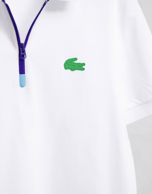 Polo zip outlet lacoste