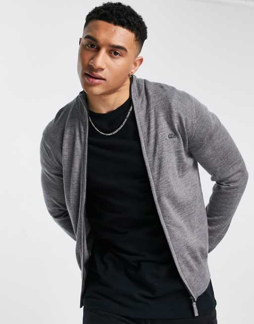 Lacoste zip deals cardigan