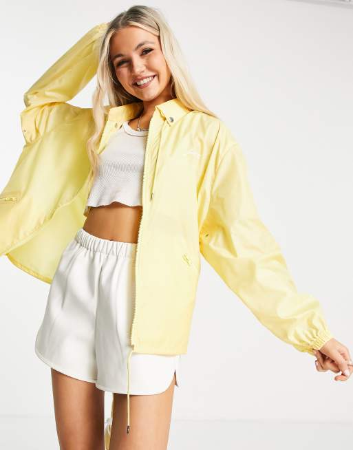 Lacoste – Żółta kurtka z zapięciem na zamek
