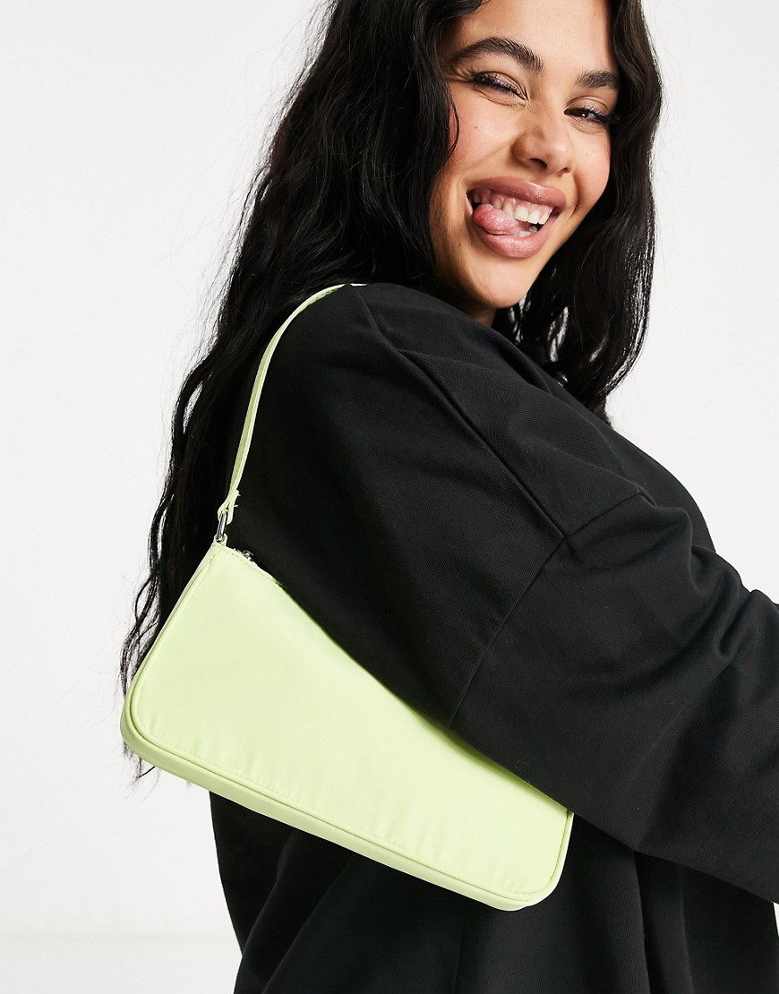 Лаймовая узкая сумка на плечо в стиле 90-х ASOS DESIGN-Зеленый